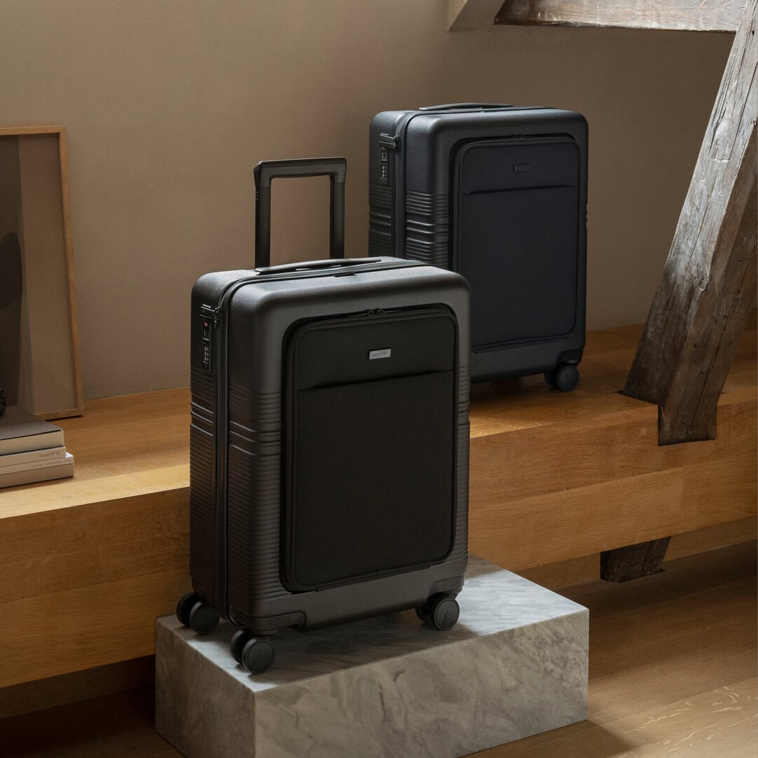 Cabin Suitcase | With Front Pocket | Clay | Premium